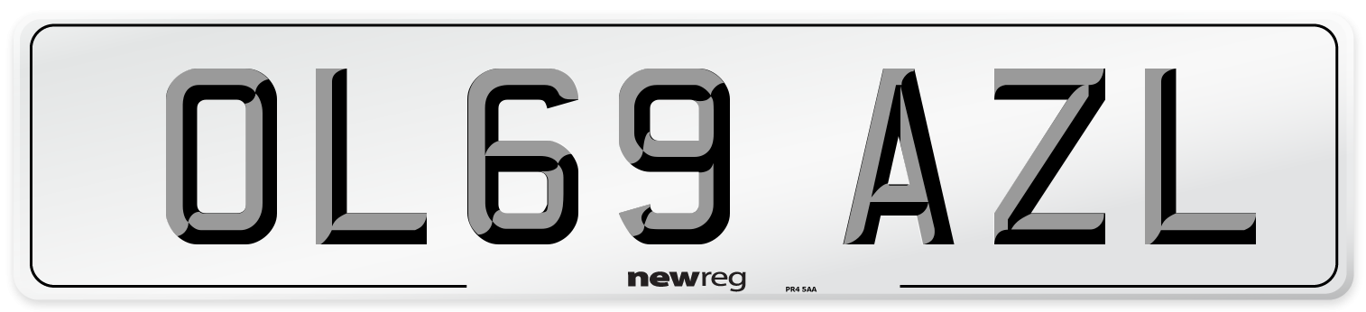 OL69 AZL Number Plate from New Reg